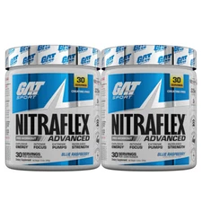 [2 Packs] GAT NitraFlex Pre Workout 30 Servings - Pick Flavor