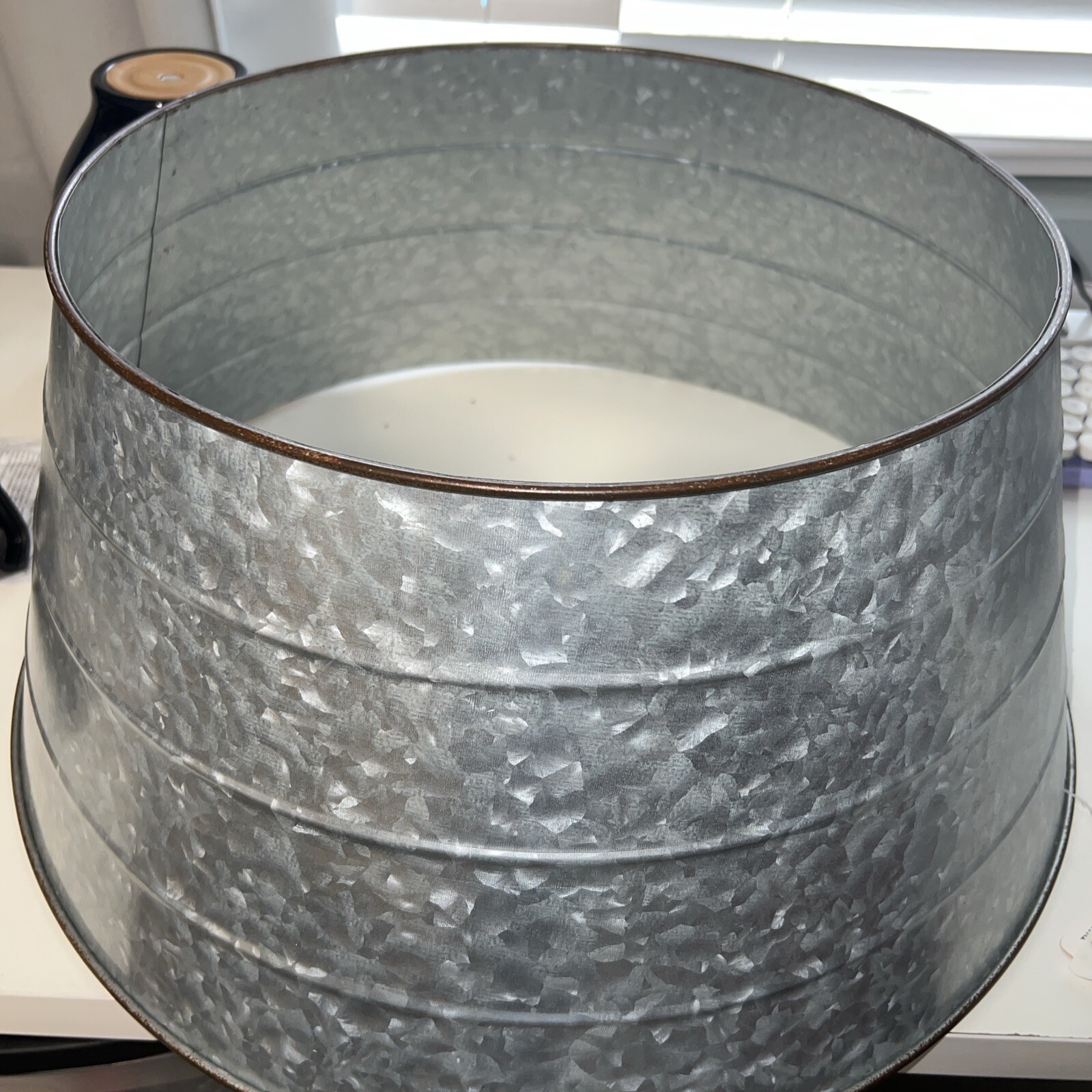 Glitzhome 22"D Galvanized Metal Tree Collar, NWT