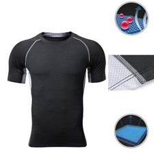 Men Compression T-Shirt Fitness Running Gym Training Sports Short Sleeve Top Tee