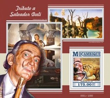 2015 MOZAMBIQUE MNH. SALVADOR DALI   |  Michel Code: 8233 / Bl.1086