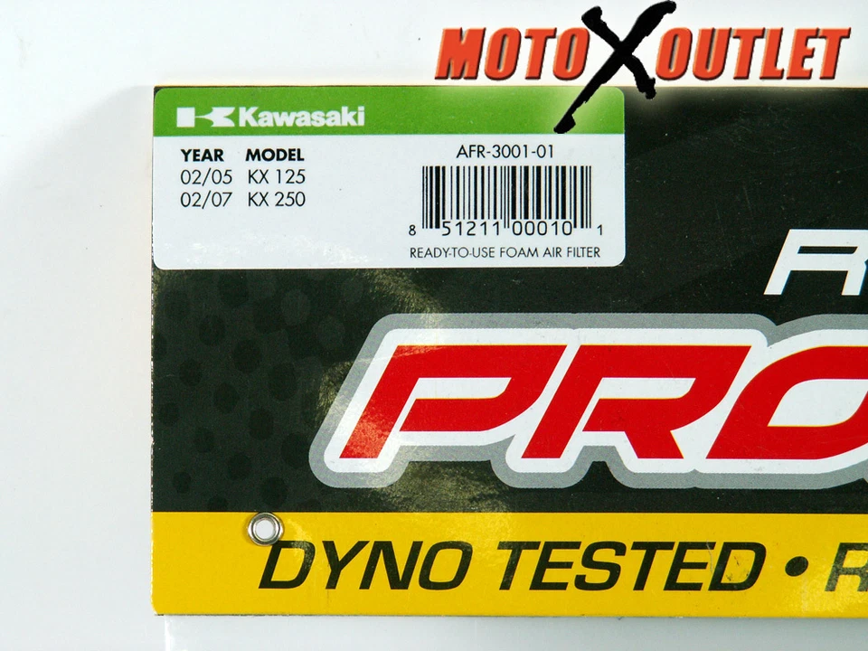 Filtro de aire Kawasaki KX 125 250 Máxima Pro 2002 2003 2004 2005 KX125 KX250 Foto 3 de 4