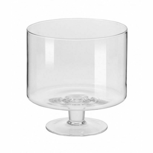 Glass Footed Trifle Bowl 20 Cm Salad Fruit Serving Dish Round Large Party Sweets for sale online