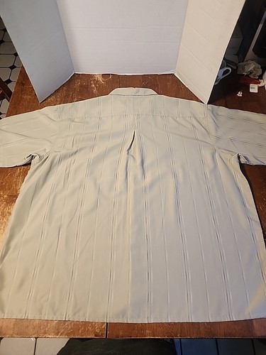 Bruno New York Sueded Short Sleeve Men’s Button Up Shirt, Size 4XLB pocket NWT - 第 6/6 張圖片