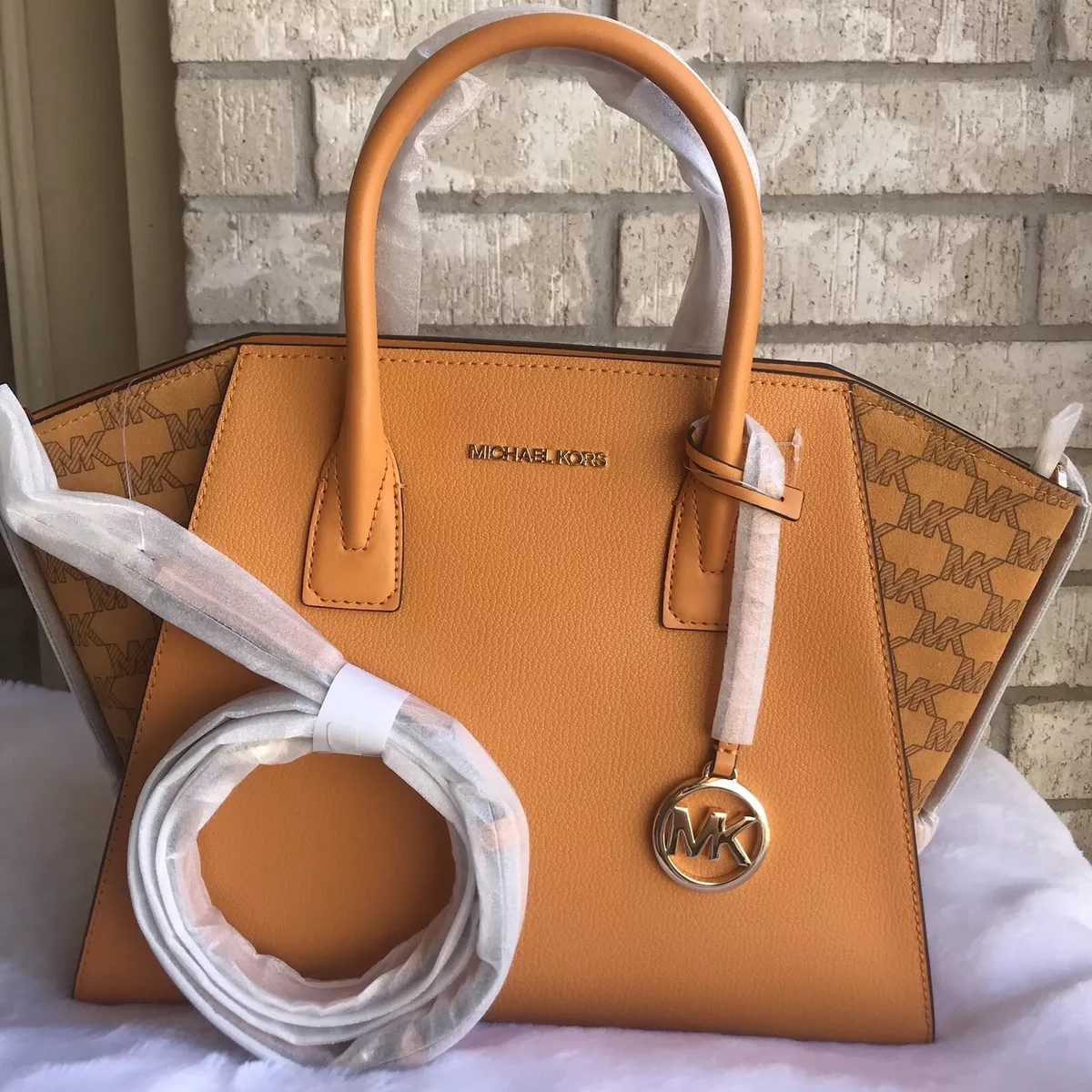 Michael Kors Avril Large Top Zip Satchel Bag