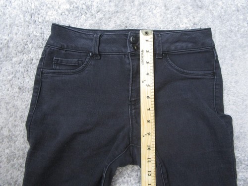 D Jeans Jeans Womens 6P Black Skinny Petite Slim Denim Pants Dark Wash Casual - Picture 7 of 11