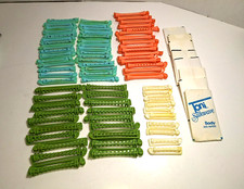 Vintage Mixed Lot of 75 complete Permanent Hair Rods with End Papers