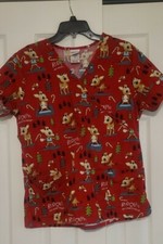 Rudolph The Red Nose Reindeer Scrub Top