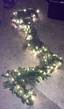 Frontgate Grand Majestic 2 Sided Christmas Holiday Garland 9' Clear Lights MD