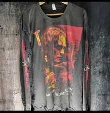 CUSTOM CROW LONG SLEEVE 4 SIDDED PRINT LA APPAREL VINTAGE FADE