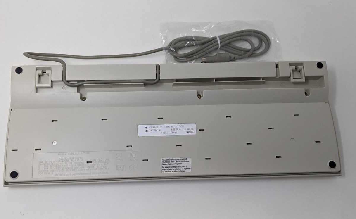 お皿 Fujitsu Keyboard N860-8725-T501 FKB8725-501 PS⁄2 Wired Vintage | eBay