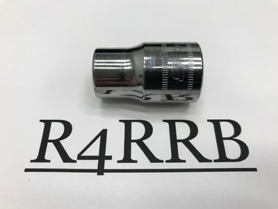 Snap-on Tools USA NEW 1/2 Drive 13mm Metric Shallow 6 Point Chrome Socket TWM13A