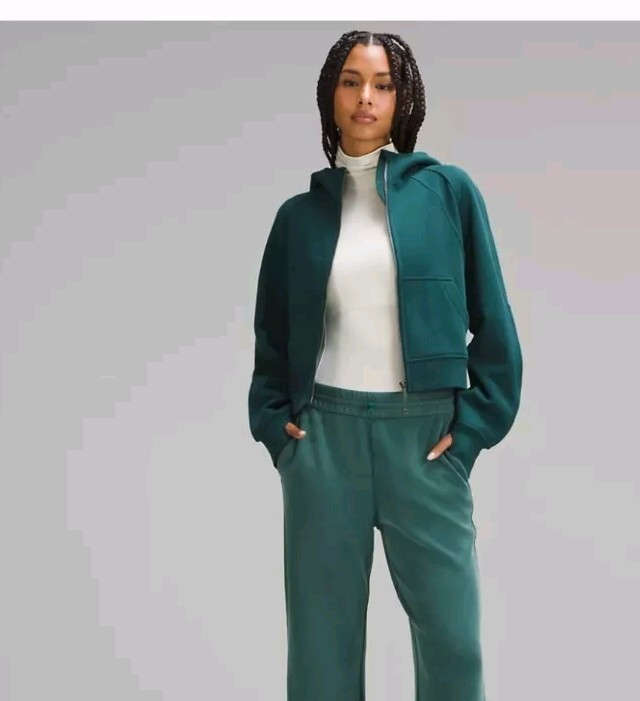 NWT lululemon Scuba Oversized Full Zip Hoodie Size M/L Storm Teal