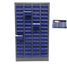 60 Drawers Part Cabinet Garage Metal Parts Storage Organizer without Door