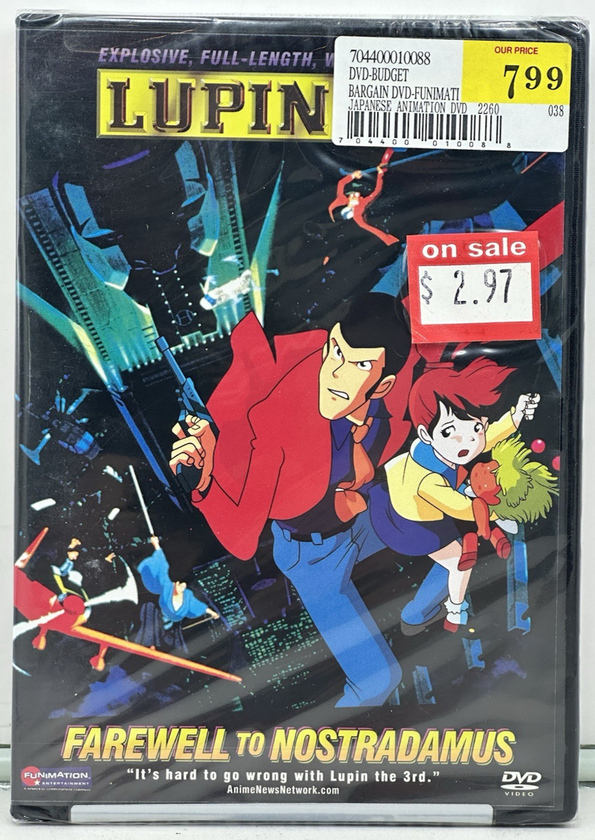 Lupin the 3rd - Farewell to Nostradamus (DVD, 2005) for sale