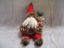VINTAGE COLLECTIBLE SANTA CLAUS WITH BAG - 12 1/2" LONG