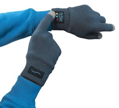 $132 Hi-Fun Women'S Blue Touchscreen Bluetooth Talking Winter Gloves One  Size