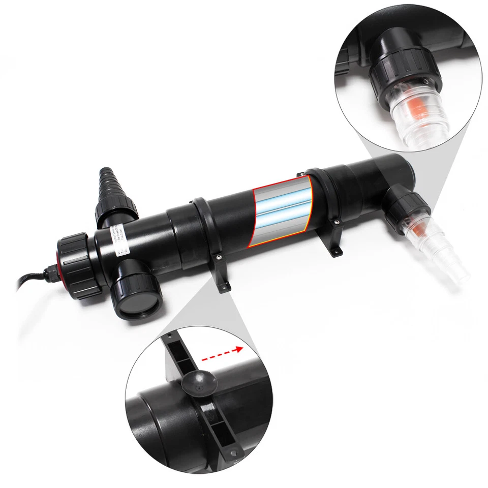 SunSun Lampe 36W UVC Stérilisateur Clarificateur bassins étang Filtre CUV-136 - Imagen 2 de 4