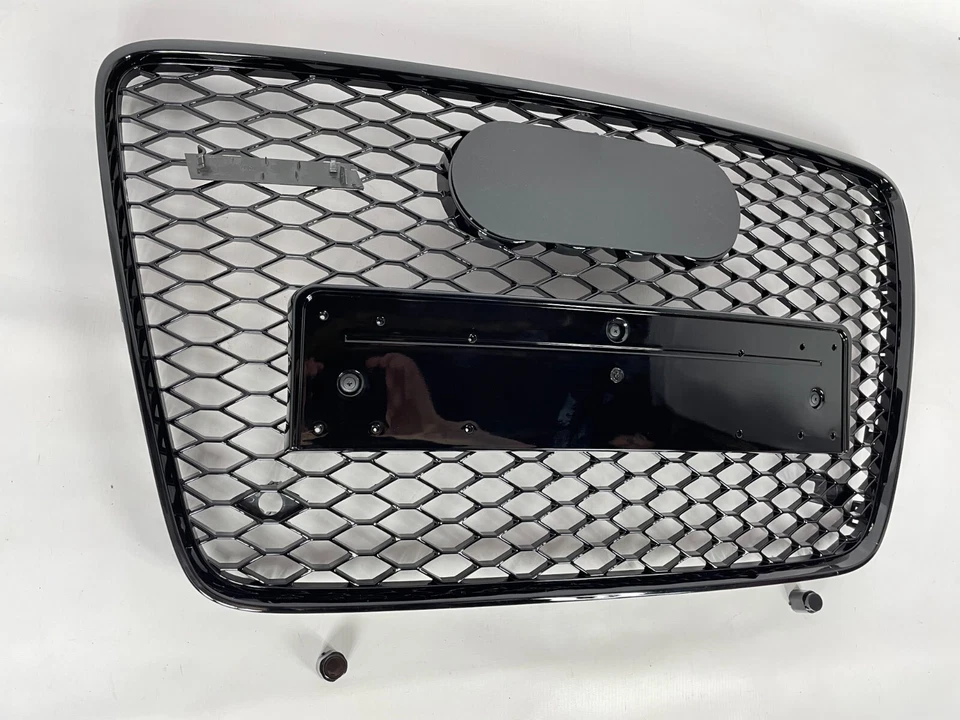 Parrilla delantera para Audi Q7 4L 2006-2015 rejilla de panal en RSQ7 look negro negro - Imagen 2 de 4
