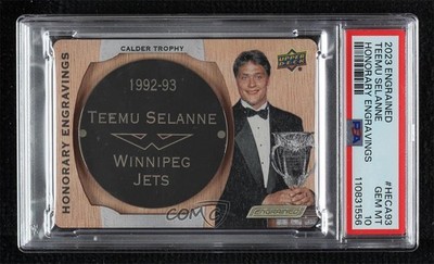 2023 Engrained Honorary Engravings Manufactured Plate Teemu Selanne PSA 10 g6p