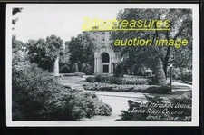 RPPC MEMORIAL UNION IOWA STATE COLLEGE AMES IA OLD CAR Real Photo Old Story Cnty