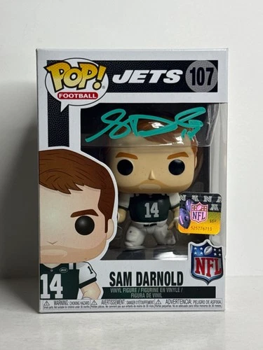 Sam Darnold Signed Football New York Jets Funko #107 PSA AF61583