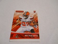 MATTHEW DAYES ROOKIE CARD CLEVELAND BROWNS 2017 PANINI ROOKIES & STARS. rookie card picture