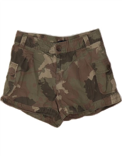 GAP Womens Cargo Shorts US 2 XS W28  Khaki Camouflage Cotton DV05 - Picture 1 of 3