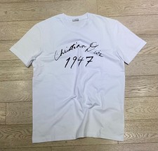Dior T-Shirt weiß Logo Print Gr. S