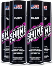 4 Pcs Shine Protectant Spray 17.35 FL OZ High Gloss Clear Coating Renew Vinyl