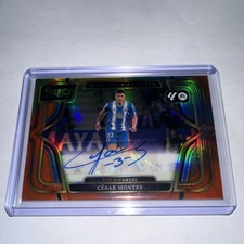Panini Select La Liga César Montes Espanyol Prizm Auto /25 Soccer Card 2024
