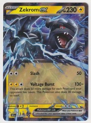 Zekrom ex 034/086 Scarlet & Violet Black Bolt Double Rare Holo