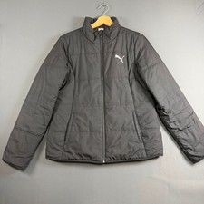 Puma Black Quilted Puffer Full Zip Lightweigh...