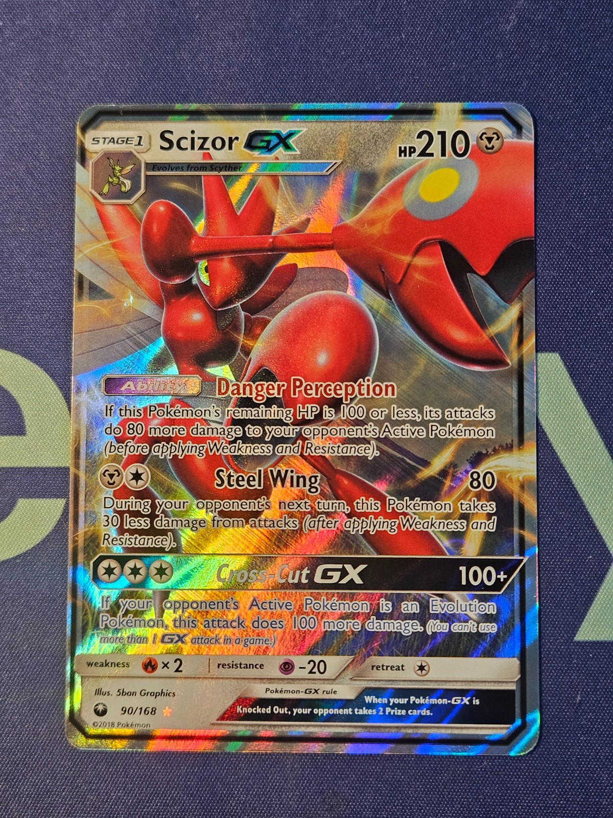Scizor GX 90/168 - Pokémon Celestial Storm