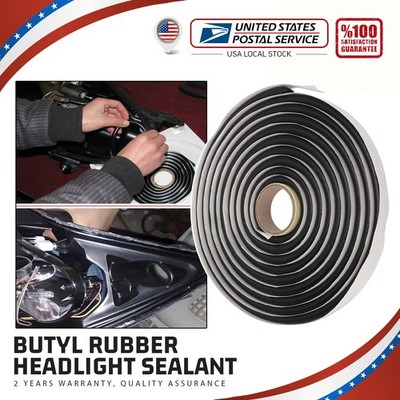 1 Roll Butyl Rubber Glue Headlight Sealant Rope Retrofit Reseal Door Windshield