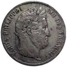 5 Francs LOUIS-PHILIPPE Ier 1833 W Faux d'époque