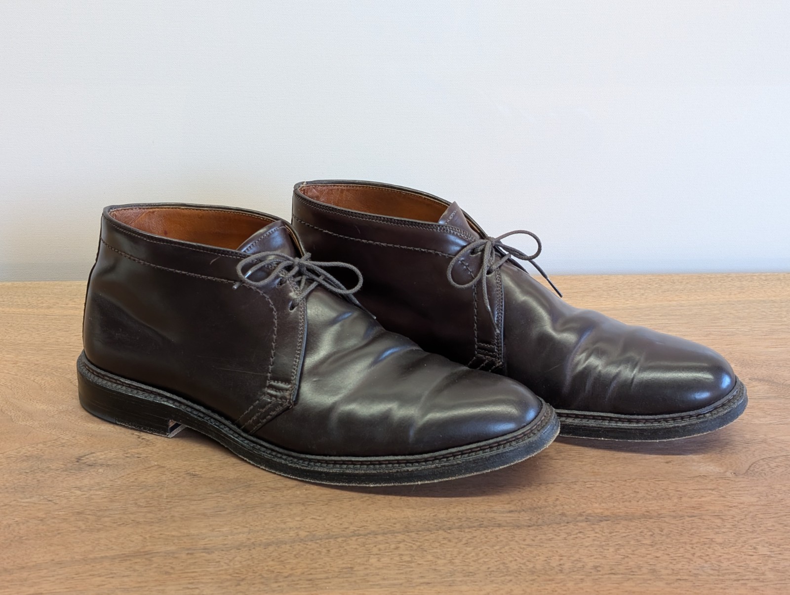 靴 ALDEN 1339 cordovan 9B/D 27cm 1339 - Chukka Boot in Color 8 Shell Cordovan – ALDEN SHOES