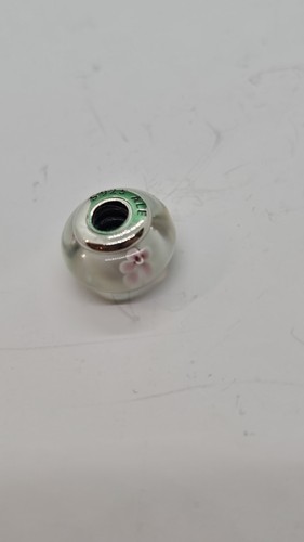 Pandora Cherry Blossom Murano Glass Charm S925 ALE - Picture 4 of 5