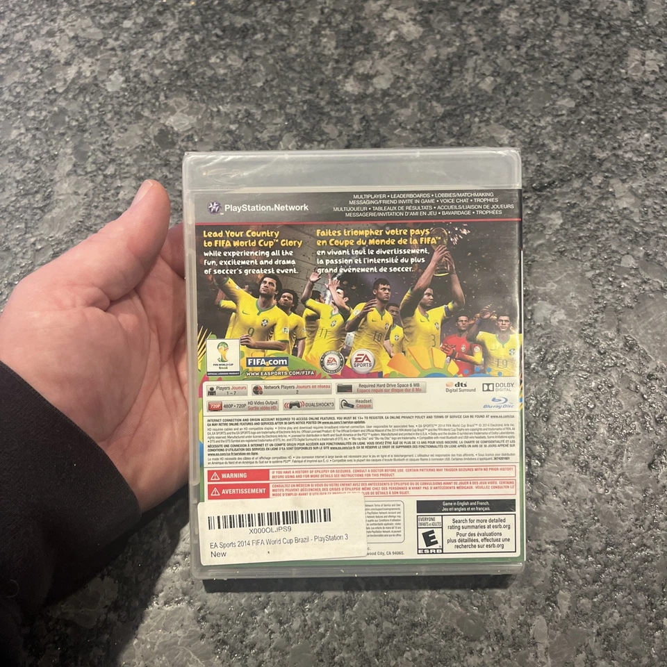 2014 FIFA WORLD CUP BRAZIL PS3 PLAYSTATION 3 SOCCER EA SPORTS NEW FACTORY SEALED - Image 3 of 4