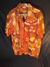 Vintage 1960’s “Barefoot in Paradise” Hawaiian Aloha Shirt – XL