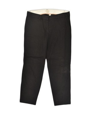 J. Crew Damen City Fit Tapered Chino Hose US 8 Medium W34 L26 Schwarz AB91