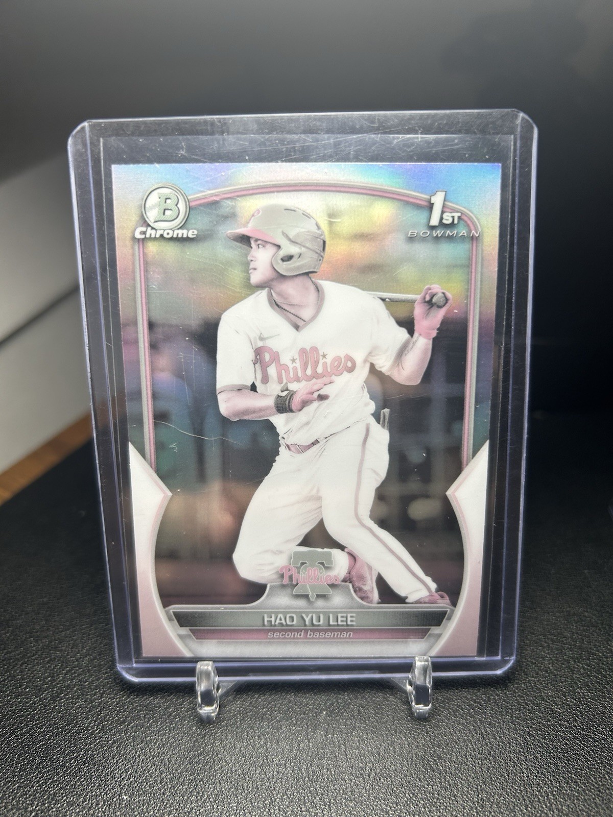 2023 Bowman Chrome 1st Prospects Hao Yu Lee #BCP-52 Pearl Refractor (RC)