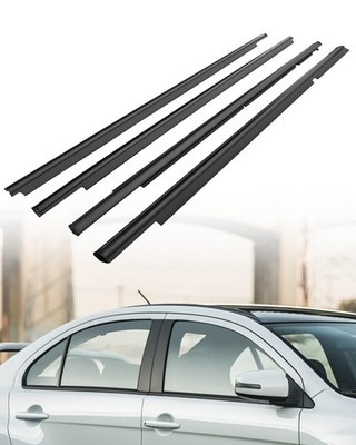 4 Pcs Weatherstrip Window Molding Trim Seal Belt Fit for Mitsubishi Lancer 20...