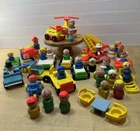 Fisher-Price Vintage Little People 50+ Figures Vehicles Furniture Accessories