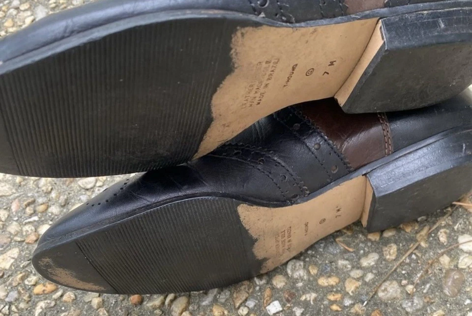 Botas ecuestres vintage de los 80 Enzo Angiolini negras marrones punta de ala hasta la rodilla 7 Foto 4 de 4