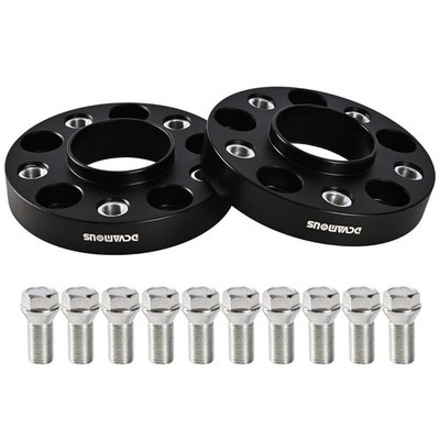 2pc Forged 5x112 Hubcentric Wheel Spacers 25mm with 14x1.25 Bolts 66.56 Hub |...