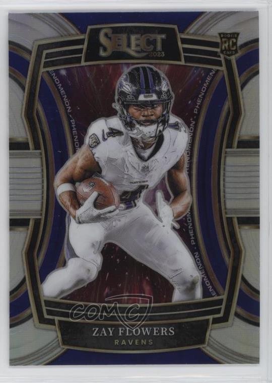 2023 Panini Select Phenomenon Silver Prizm Zay Flowers #PH-ZFL