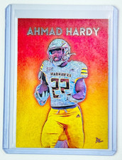 Ahmad Hardy Platinum Artist Signed "Louisiana-Monroe Warhawks" Trading Card 1/1