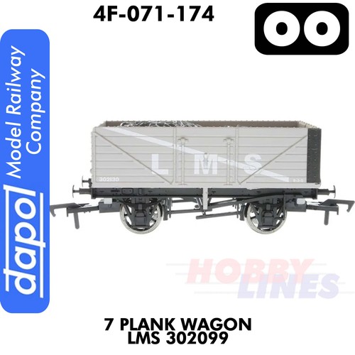 7 Planken LMS 302099 1:76 Spur O Modelleisenbahn Waggon Dapol 4F-071-174 | Zustand: New
