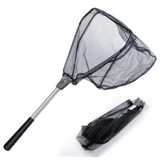  Fishing Net, Foldable Collapsible Telescopic 21" Full Extended (Fixed Pole)