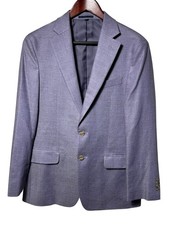 Jos A Bank 1905 38R Tailored Blue Silk Wool Blend Blazer Sport Coat Jacket